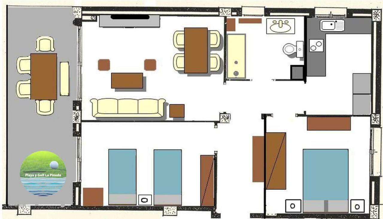 Apartamento Playa y golf La Pineda Exterior foto